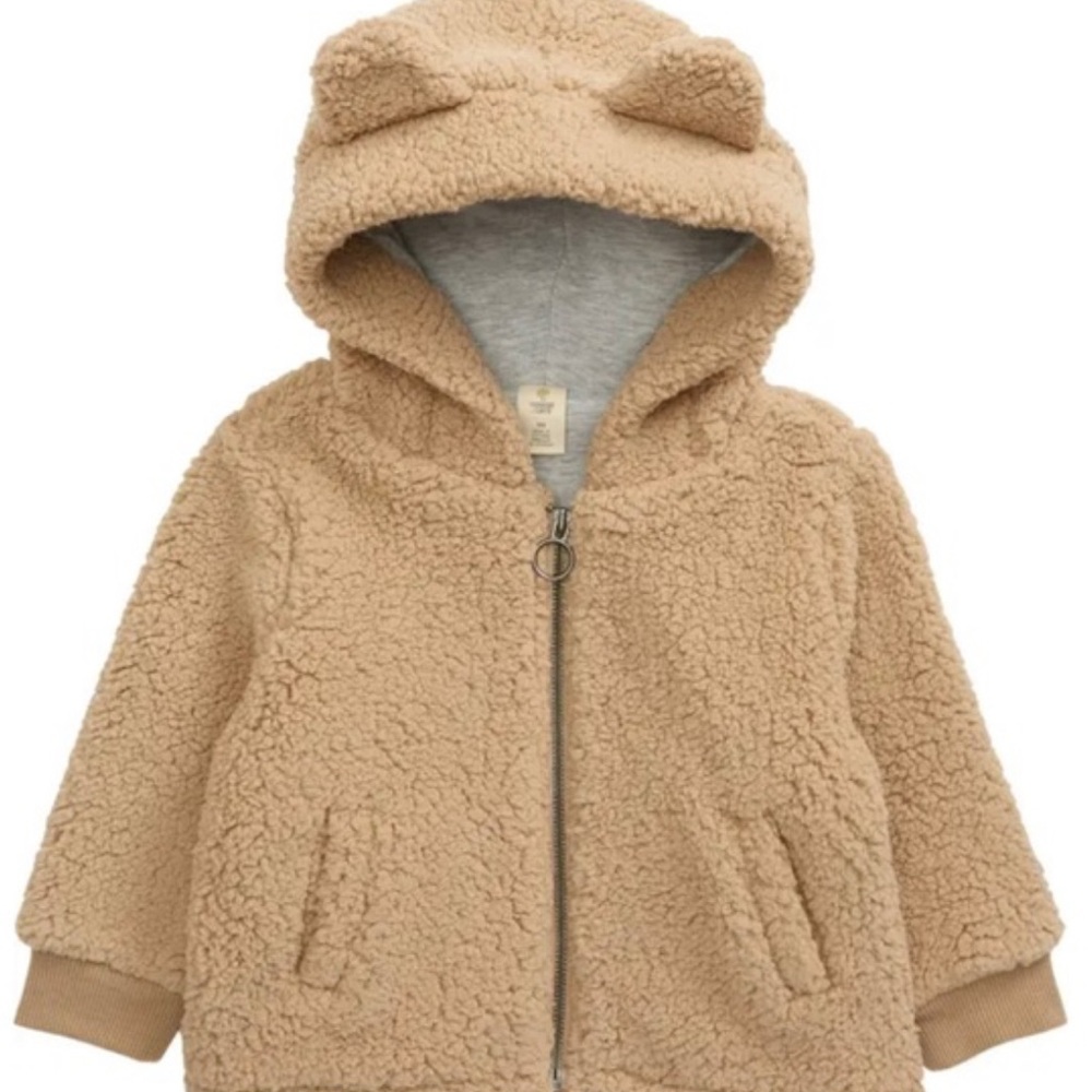 Tucker + Tate Faux Fur Teddy Bear Hoodie, Size 18 months